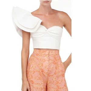 AMUR White Miray Crop Top Size XS NWT